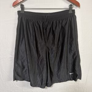 Vintage Nike Dazzle Basketball Shorts Mens Medium Black USA Made Swoosh